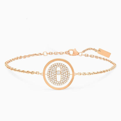 [✨ROSE💎]LUCKY MOVE DIAMOND PAVED BRACELET