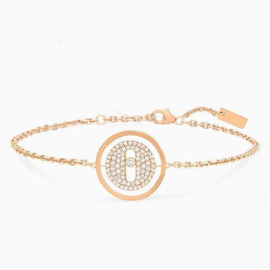 [✨ROSE💎]LUCKY MOVE DIAMOND PAVED BRACELET