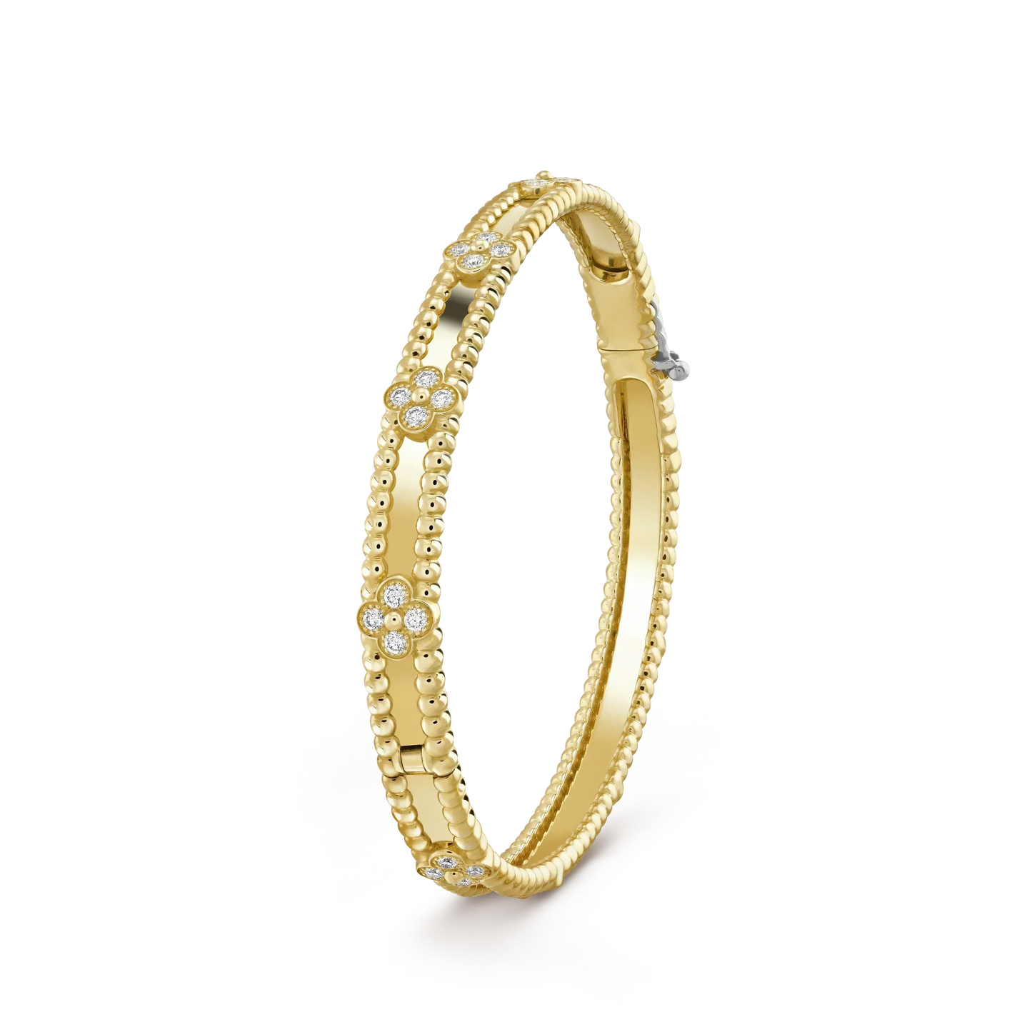 [✨ROSE💎]CLOVER BRACELET 4MM DIAMONDS