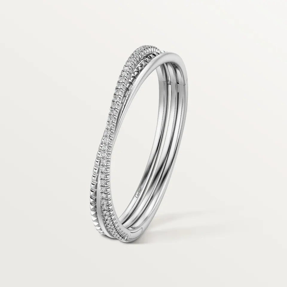 [✨ROSE💎]ETINCELLE HALF-PAVED DIAMOND BRACELET