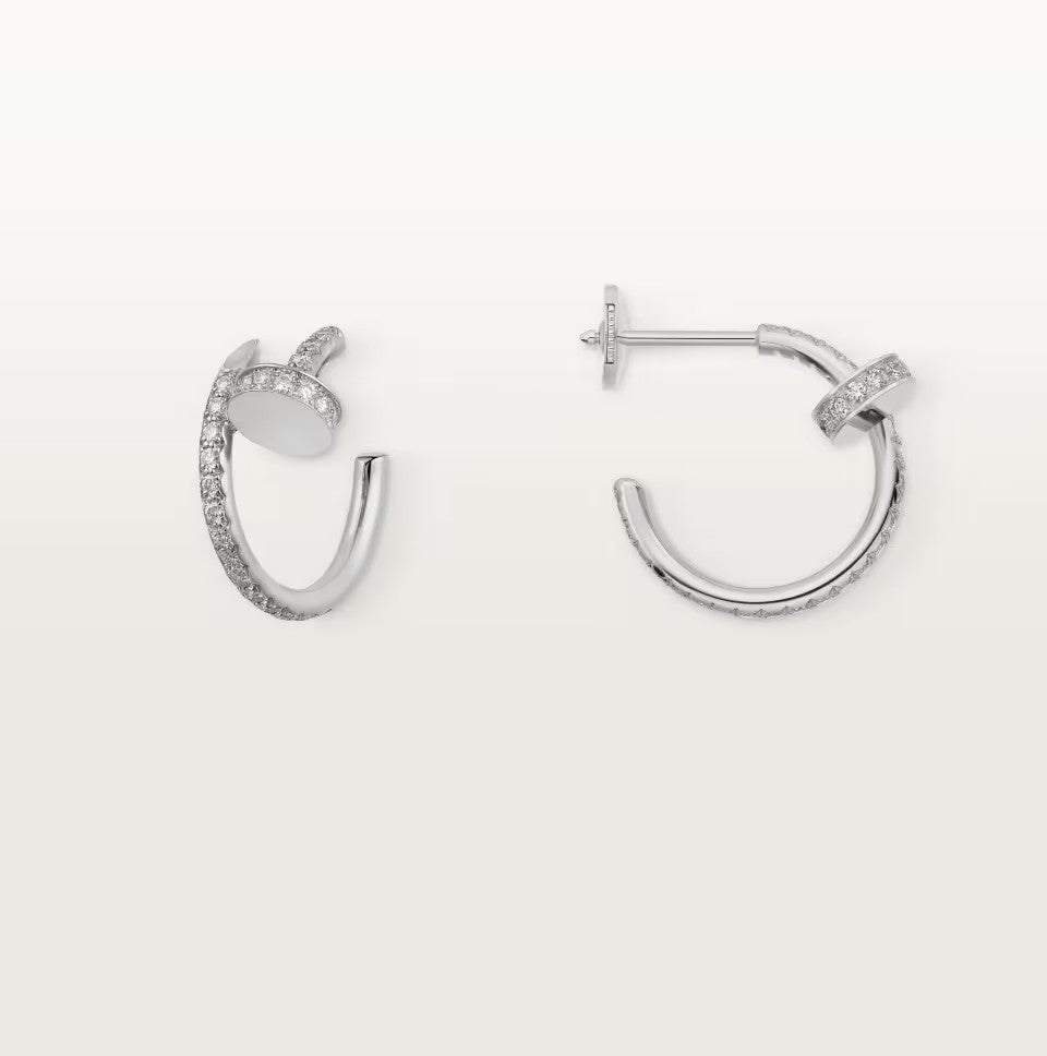 [✨ROSE💎]JUSTE FULL DIAMOND SMALL EARRINGS