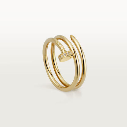 [✨ROSE💎]JUSTE RING 4.8MM HALF DIAMOND