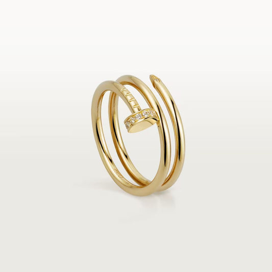 [✨ROSE💎]JUSTE RING 4.8MM HALF DIAMOND