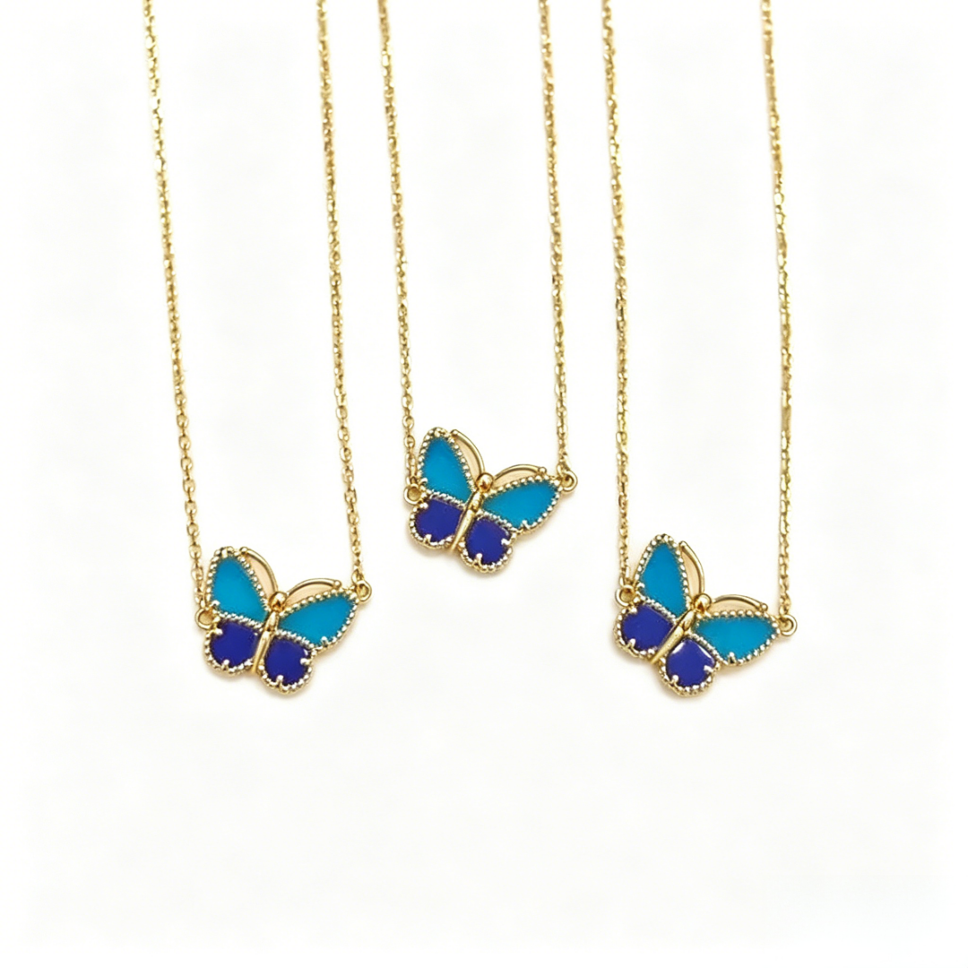 [✨ROSE💎] 2026 NEW LUCKY BUTTERFLY 1 MOTIFS NECKLACE