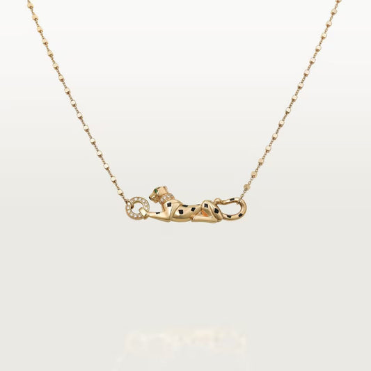 [✨ROSE💎]PANTHERE FULL DIAMOND NECKLACE