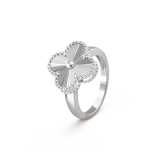 [✨ROSE💎]CLOVER SILVER RING