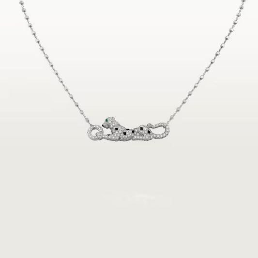 [✨ROSE💎]PANTHERE PAVED DIAMOND NECKLACE