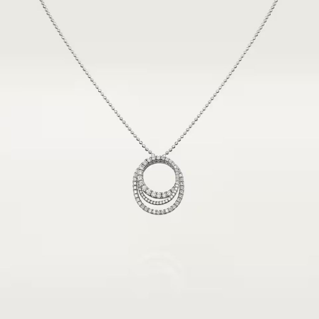 [✨ROSE💎]ETINCELLE  FULL DIAMOND NECKLACE