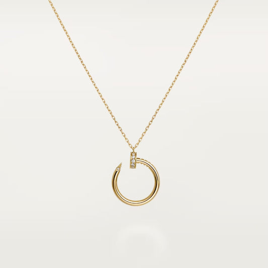 [✨ROSE💎]JUSTE NECKLACE HALF DIAMOND