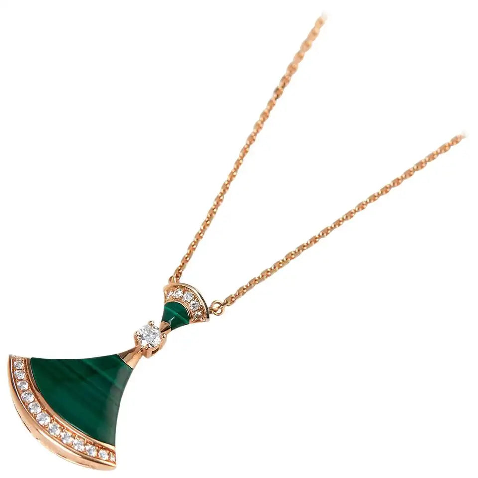 [✨ROSE💎]DREAM NECKLACE MALACHITE DIAMOND