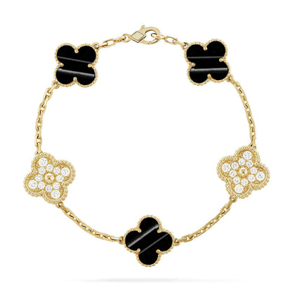 [✨ROSE💎] CLOVER 5 MOTIF PULSAR STONE BRACELET COLLECTION