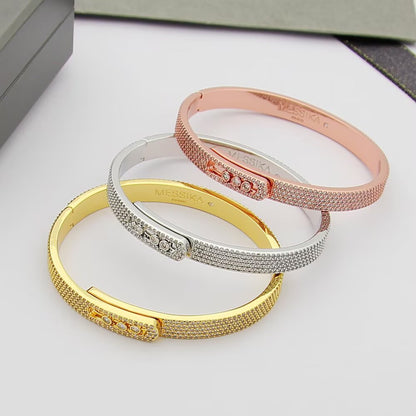 [✨ROSE💎]Move Noa Full Pavé Diamond Bangle Bracelet