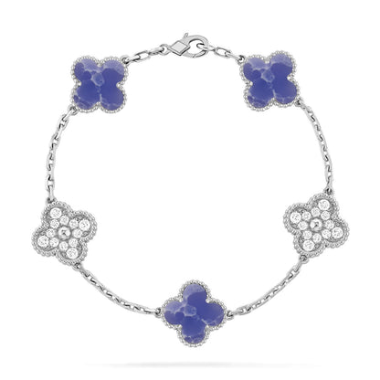 [✨ROSE💎]CLOVER 5 MOTIF BLUE VEINS BRACELET COLLECTION
