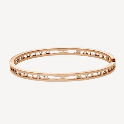 [✨ROSE💎]ZERO 1 SPIRAL LOGO PINK GOLD BRACELET