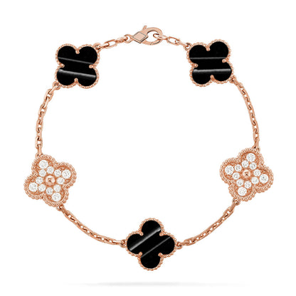 [✨ROSE💎] CLOVER 5 MOTIF PULSAR STONE BRACELET COLLECTION