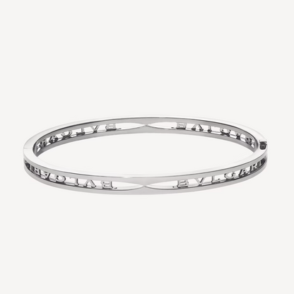 [✨ROSE💎]ZERO 1 SPIRAL LOGO SILVER BRACELET