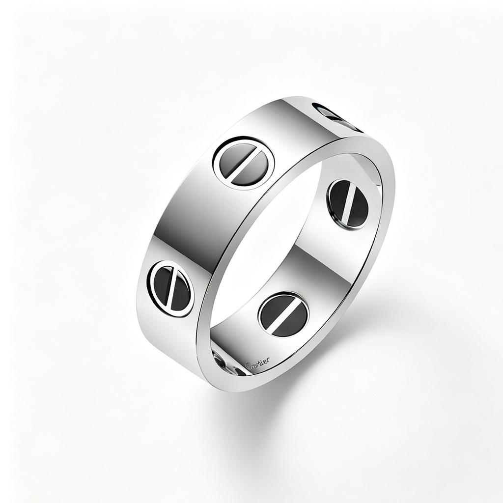 [✨ROSE💎]LOVE RING 5.5MM NO DIAMONDS  CERAMIC