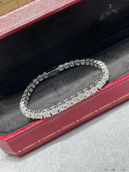 [✨ROSE💎]TENNIS BRACELET WITH FULL DIAMOND SETTING