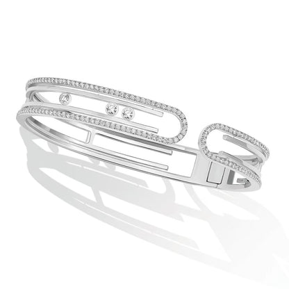 [✨ROSE💎]MOVE 10TH PAVED DIAMOND BRACELET