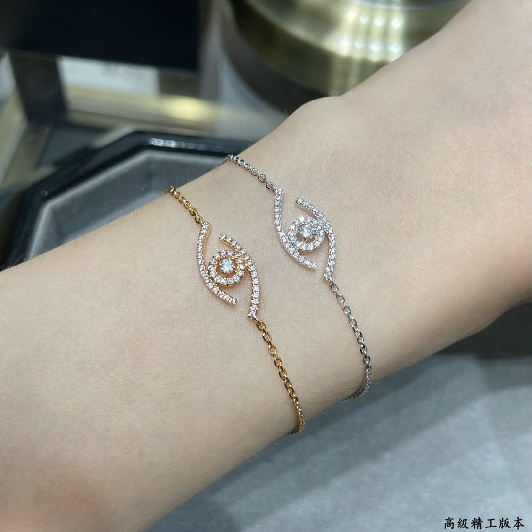 [✨ROSE💎]Lucky Eye Pave-Set Diamond Bracelet