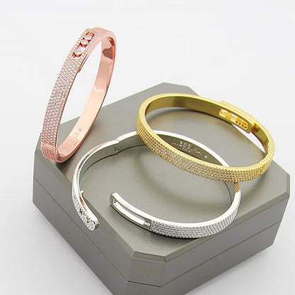[✨ROSE💎]Move Noa Full Pavé Diamond Bangle Bracelet