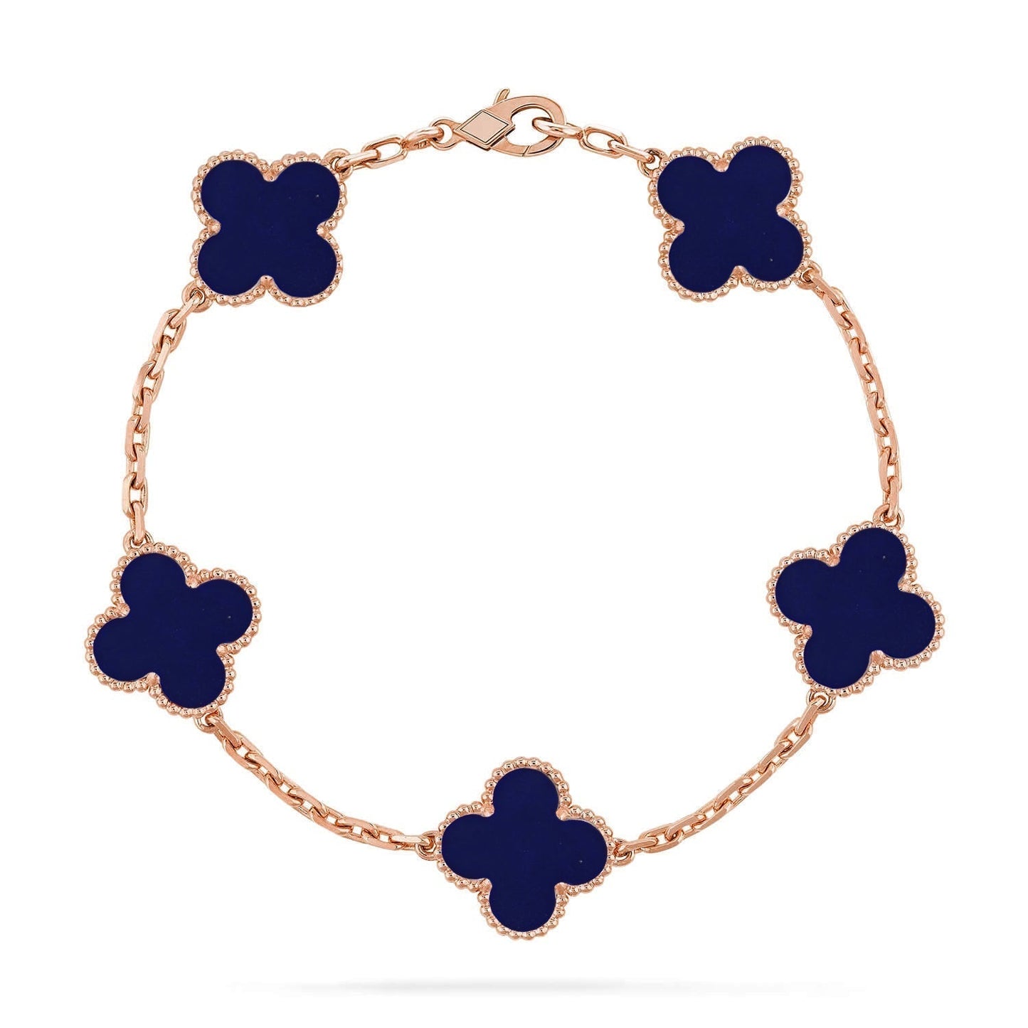 [✨ROSE💎]CLOVER 5 MOTIF LAPIS LAZULI BRACELET COLLECTION