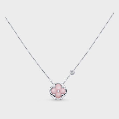 [✨ROSE💎]SUN MOTIF PINK MOP SILVER BRACELET