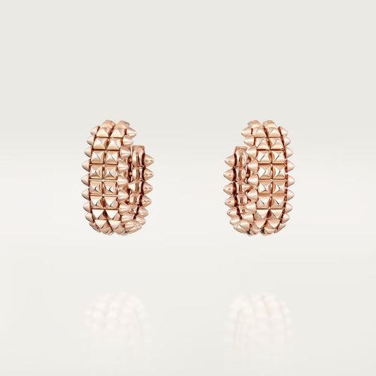 [✨ROSE💎]CLASH 9.2MM DOUBLE ROW EARRINGS