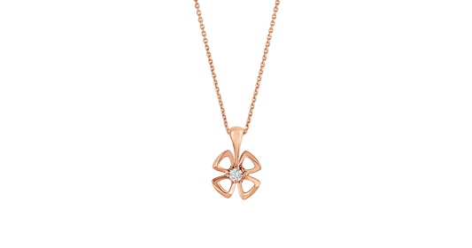 [✨ROSE💎]FIOREVER NECKLACE DIAMOND CENTER