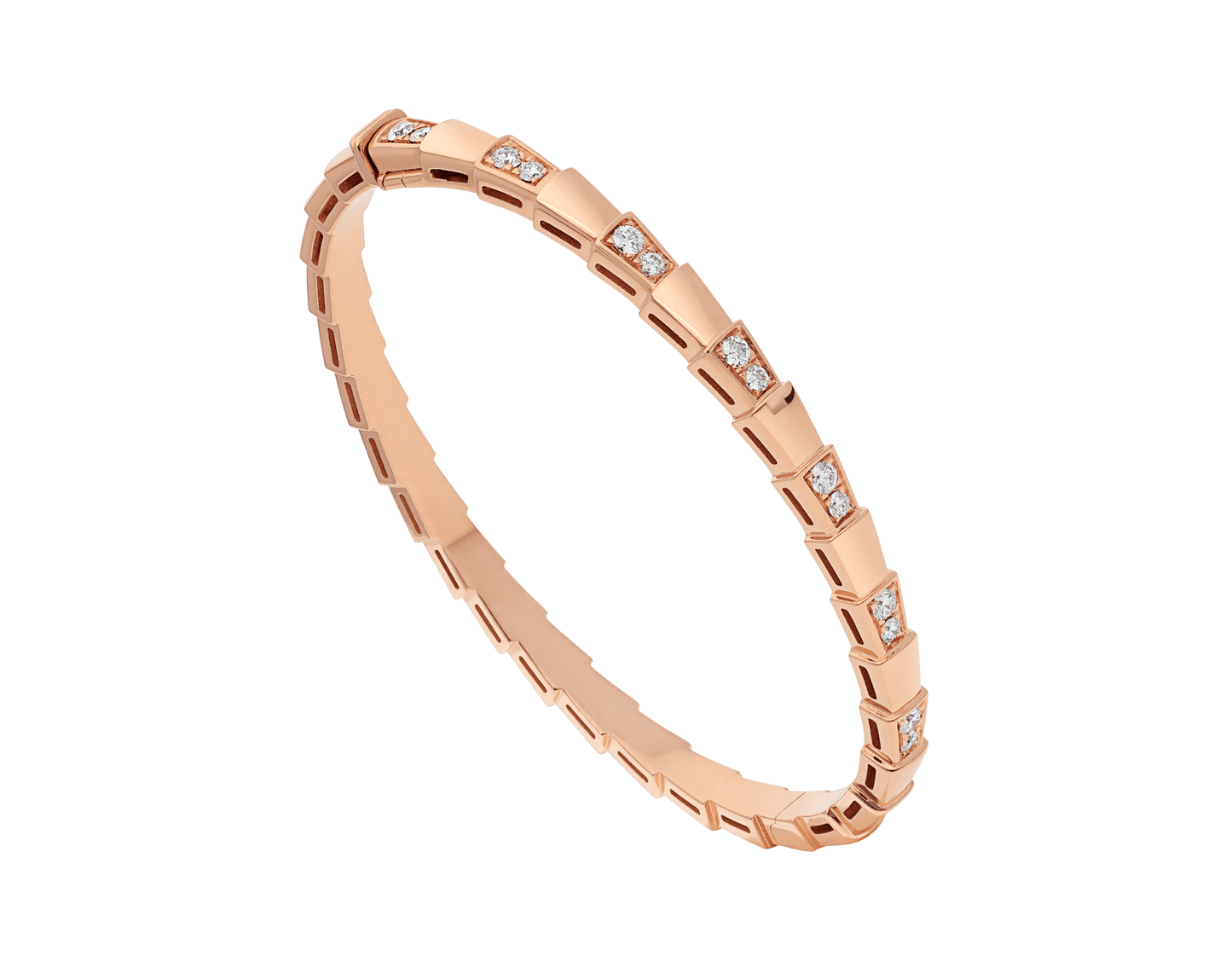 [✨ROSE💎]SERPENTI SMALL BRACELET PINK GOLD DIAMOND