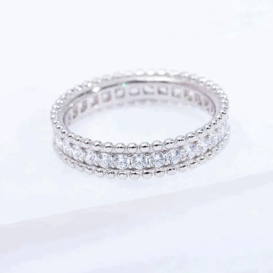 [✨ROSE💎]PERLEE DIAMOND SILVER RING