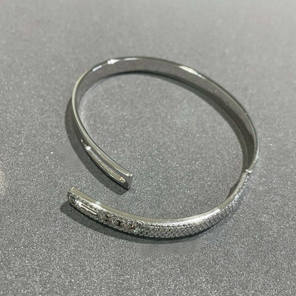 [✨ROSE💎]Move Noa Rose Gold Pavé Diamond Bangle Bracelet