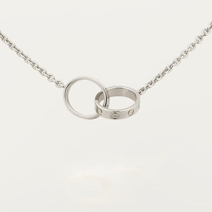 [✨ROSE💎]LOVE DOUBLE RING NECKLACE