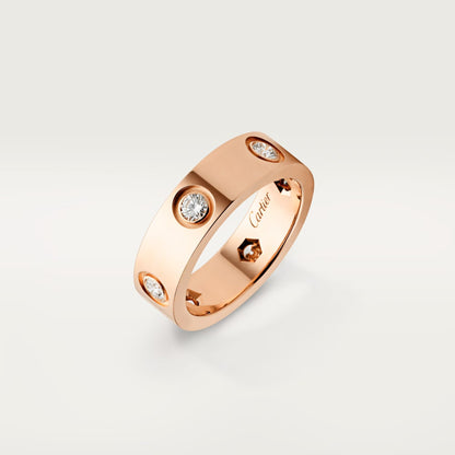 [✨ROSE💎]LOVE 5.5MM 6 DIAMOND RING