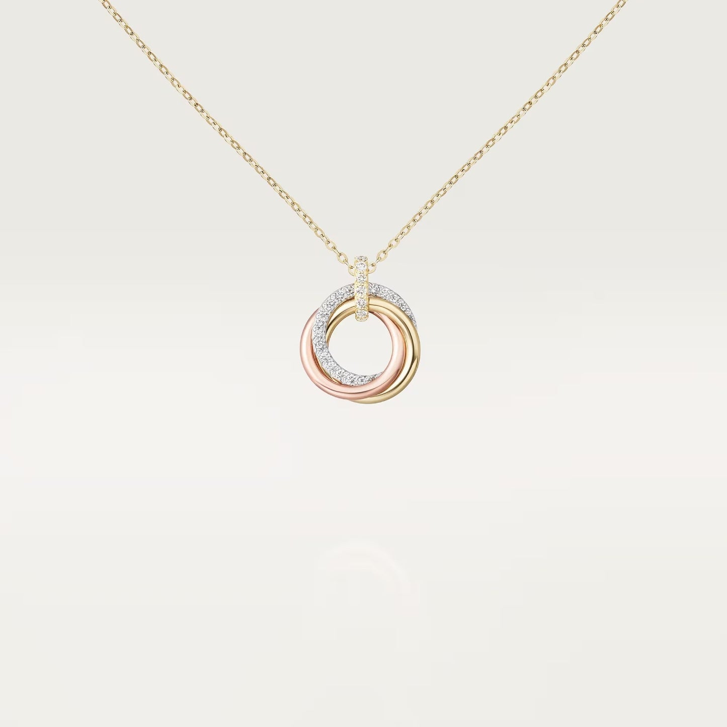 [✨ROSE💎]TRINITY SMALL NECKLACE