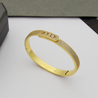 [✨ROSE💎]Move Noa Full Pavé Diamond Bangle Bracelet