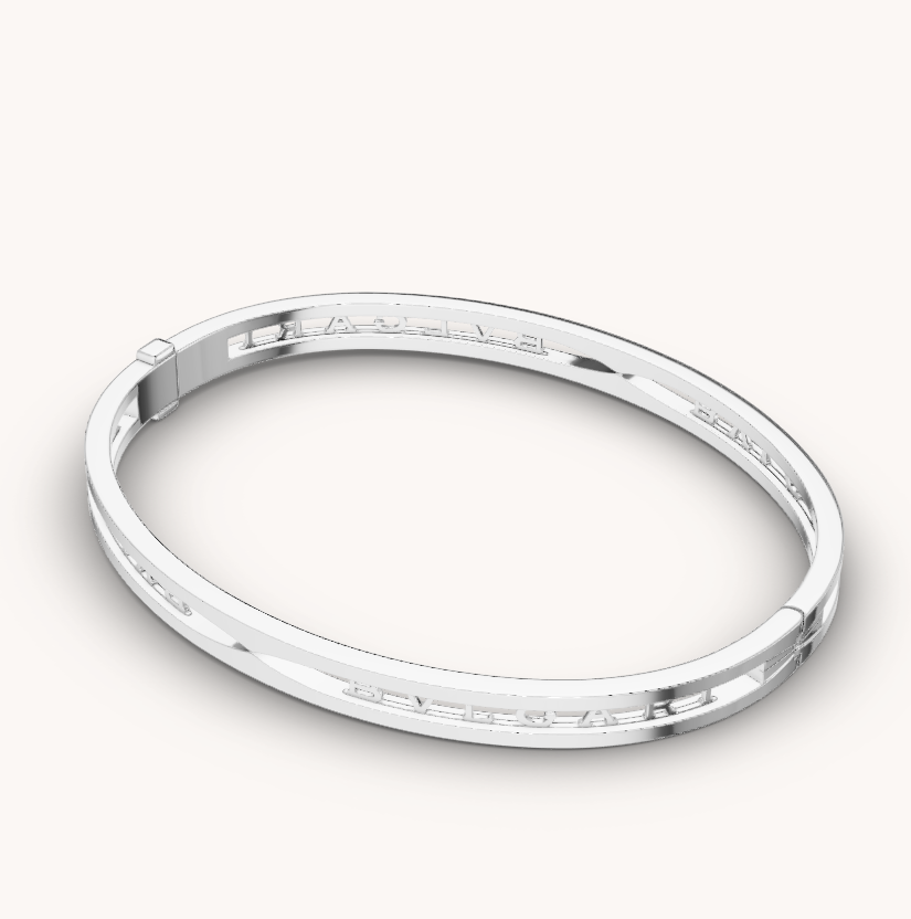 [✨ROSE💎]ZERO 1 SPIRAL LOGO SILVER BRACELET