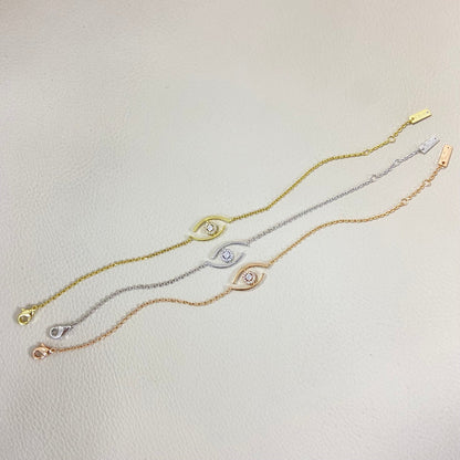 [✨ROSE💎]Lucky Eye Pave-Set Diamond Bracelet