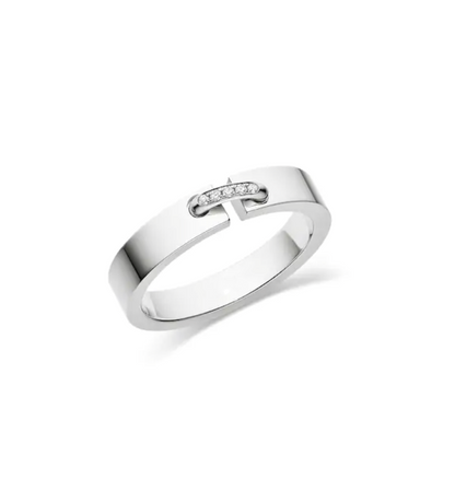 [✨ROSE💎]ALLIANCE LIENS VIDENCE DIAMOND 4MM RING