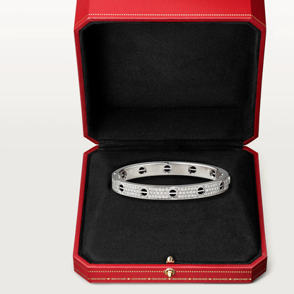 [✨ROSE💎]LOVE BRACELET 6.1MM DIAMOND-PAVED CERAMIC
