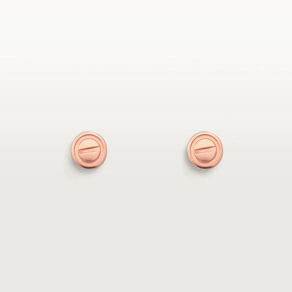 [✨ROSE💎]LOVE EARRINGS PINK GOLD 10MM