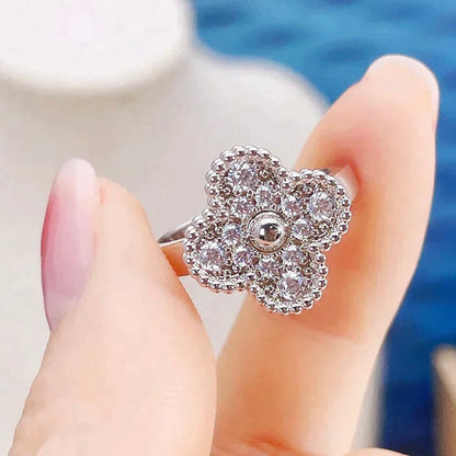 [✨ROSE💎]CLOVER DIAMOND RING