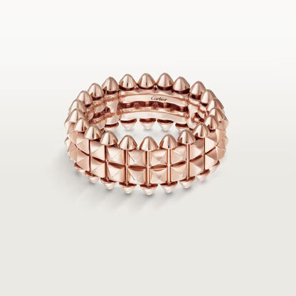 [✨ROSE💎]CLASH 9.2MM DOUBLE ROW RING