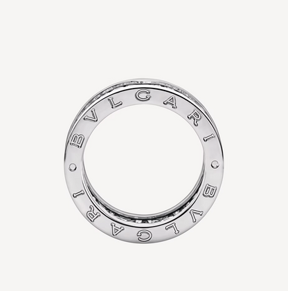 [✨ROSE💎]ZERO 1 WITH PAVED DIAMONDS ON THE SPIRAL RING
