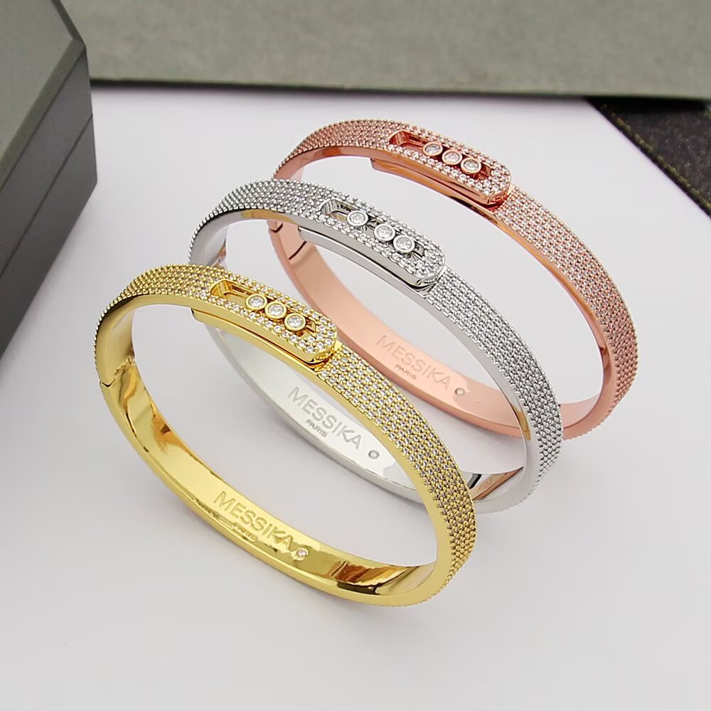 [✨ROSE💎]Move Noa Full Pavé Diamond Bangle Bracelet