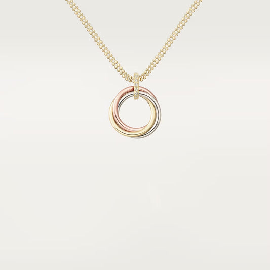 [✨ROSE💎]TRINITY MEDIUM  DIAMONDS NECKLACE