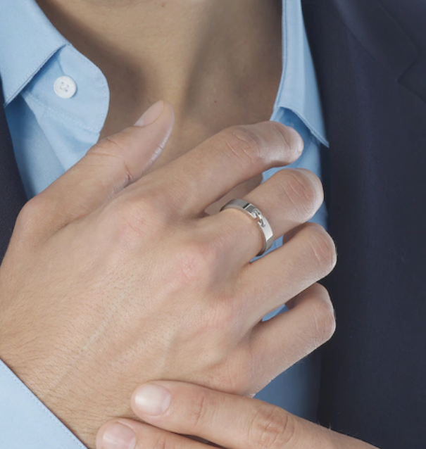 [✨ROSE💎]ALLIANCE LIENS VIDENCE 4MM RING