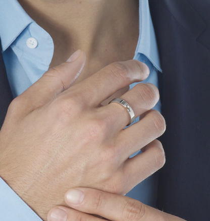 [✨ROSE💎]ALLIANCE LIENS VIDENCE 4MM RING