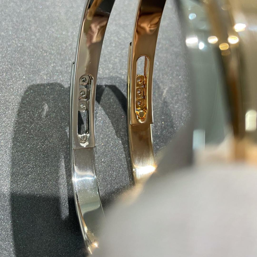 [✨ROSE💎]Move Noa Rose Gold Pavé Diamond Bangle Bracelet