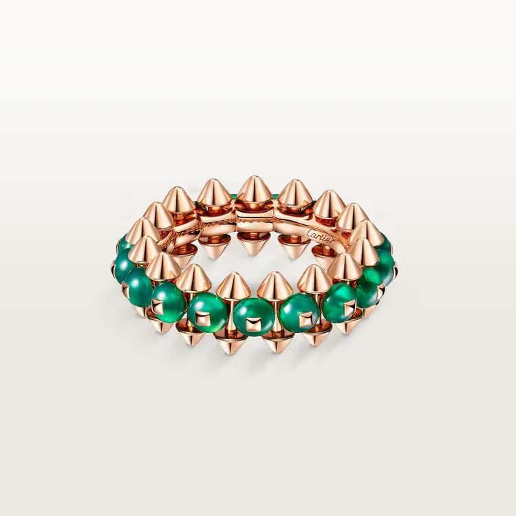 [✨ROSE💎]CLASH 7.9MM AGATE CHALCEDONY RING